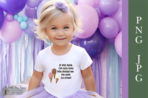 Cute Ice Cream Cone PNG Sublimation/Print File Sublimation Willow Paige Farms 