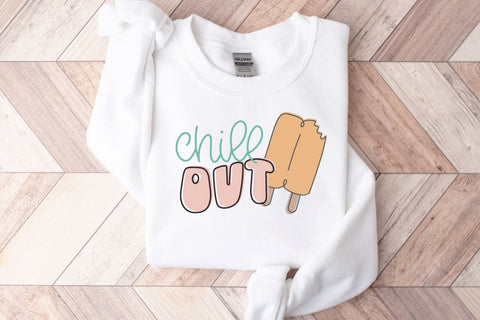 Cute Ice Cream SVG Bundle, Retro Popsicle SVG files for Cricut, Ice Cream Party PNG for Tshirts, Sublimation, Signs, Cute Sundae, Chill Out SVG Designing Digitals 