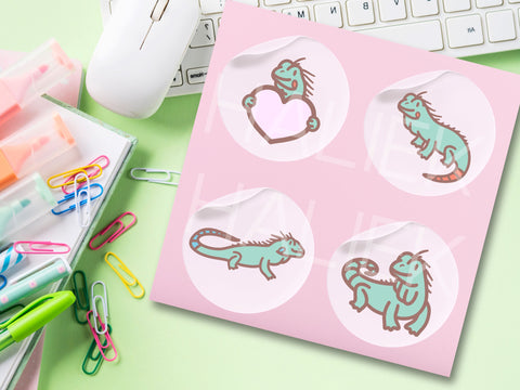Cute Iguanas SVG Design Set SVG HalieKStudio 