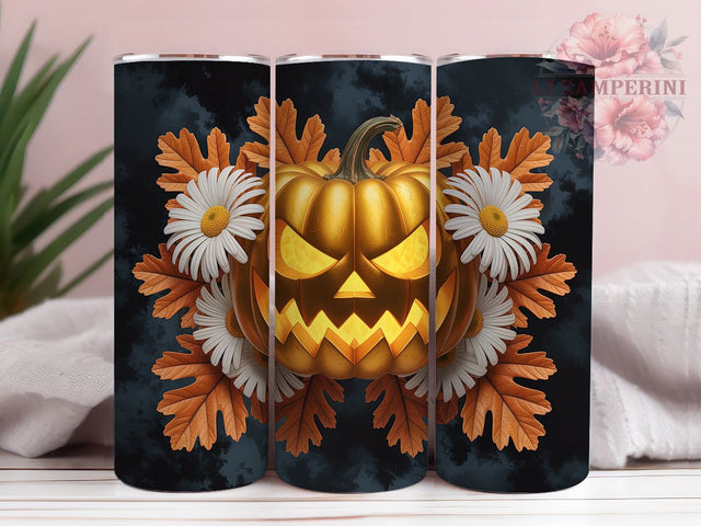 Cute Jack O’Lantern Halloween Tumbler Wrap, Cute Halloween Png, Halloween Tumbler, 20oz Skinny Tumbler, Sublimation Download, Spooky Season Tumbler, Jack O Lantern Png Sublimation Li Zamperini 