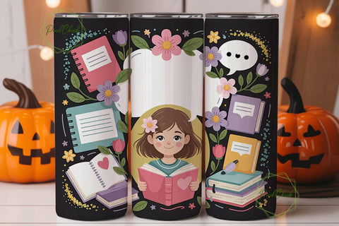 Cute Journaling Stationery 20oz Tumbler Sublimation PixelChick 