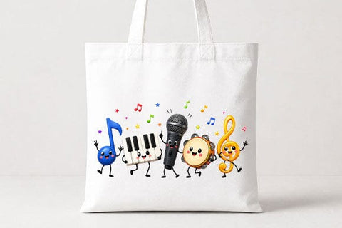 Cute Kawaii Music Instruments PNG Music Teacher Digital Download SVG BillahCrafts 