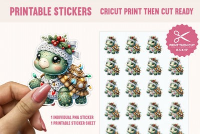 Cute Kawaii Unicorn Print Then Cut PNG Stickers Sublimation BijouBay 
