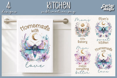 Cute Kitchen Towel Sublimation Sublimation Carla C Designs 