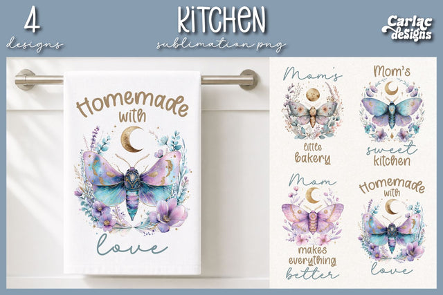 Cute Kitchen Towel Sublimation Sublimation Carla C Designs 