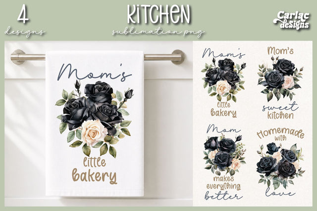 Cute Kitchen Towel Sublimation Sublimation Carla C Designs 