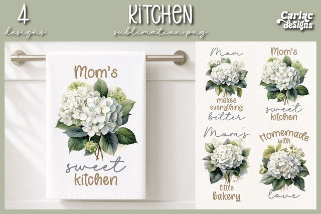 Cute Kitchen Towel Sublimation Sublimation Carla C Designs 