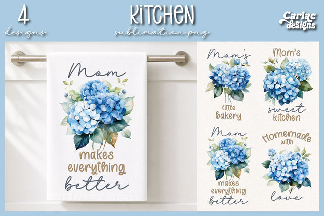 Cute Kitchen Towel Sublimation Sublimation Carla C Designs 