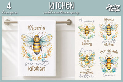 Cute Kitchen Towel Sublimation Sublimation Carla C Designs 