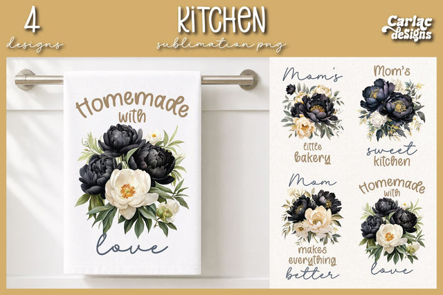 Cute Kitchen Towel Sublimation Sublimation Carla C Designs 