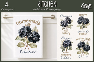 Cute Kitchen Towel Sublimation Sublimation Carla C Designs 