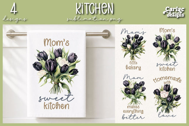 Cute Kitchen Towel Sublimation Sublimation Carla C Designs 