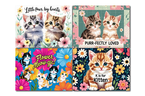 cute kitten cutting board, purr-fectly loved cats Sublimation Paper Switch 