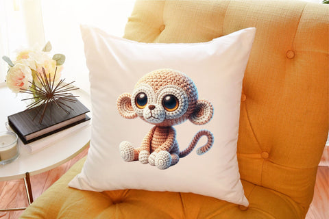 Cute Knitting Animals Clipart Bundle Sublimation designartist 
