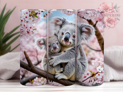 Cute Koala Family 20oz Tumbler, Koala Wrap, Sublimation Gift, Cute Mug, 20oz Tumbler Design, Adorable Koalas, Family Theme Sublimation Li Zamperini 