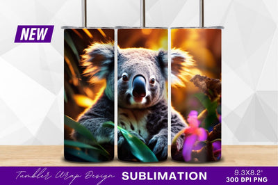 Cute koala portrait amidst lush greenery Sublimation Regulrcrative 