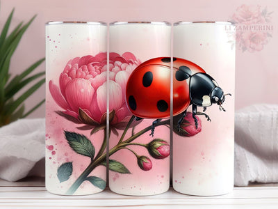 Cute Ladybug 20oz Tumbler Wrap PNG, Straight & Tapered Tumbler Wrap, Watercolor Ladybug Tumbler Png, Instant Digital Download Sublimation Li Zamperini 