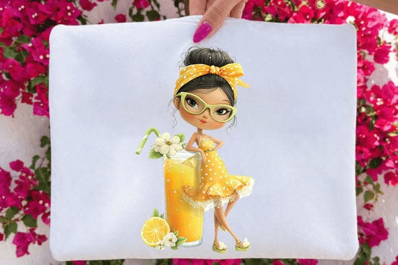 Cute Lemonade Girl PNG Clipart Sublimation SVGArt 