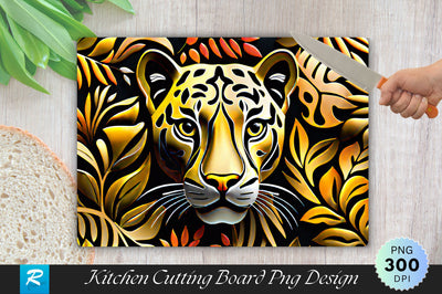Cute Leopard Cutting Board Sublimation Regulrcrative 