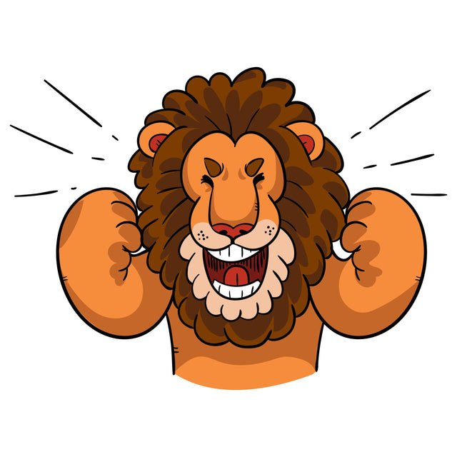 Cute lion celebrating something SVG naemmiah021 