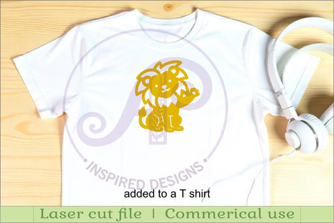 Cute Lions SVG Laser Cut Files Animal Silhouette 1 SVG APInspireddesigns 