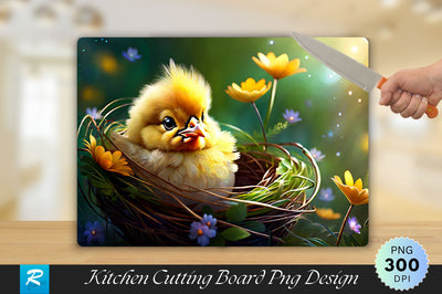 Cute Little Chicken Cutting Board Sublimation Regulrcrative 