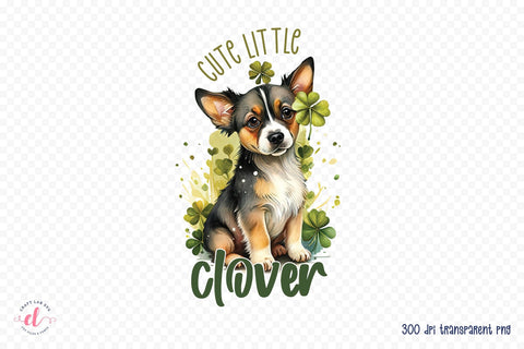 Cute Little Clover, St Patrick's Day Sublimation Sublimation CraftLabSVG 