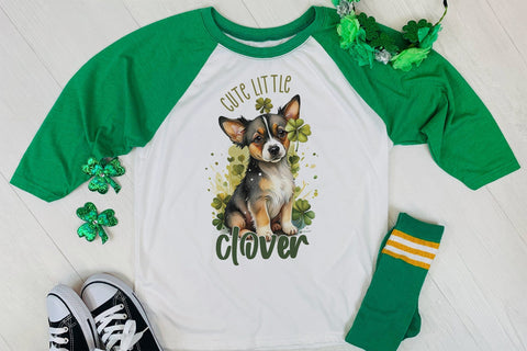 Cute Little Clover, St Patrick's Day Sublimation Sublimation CraftLabSVG 