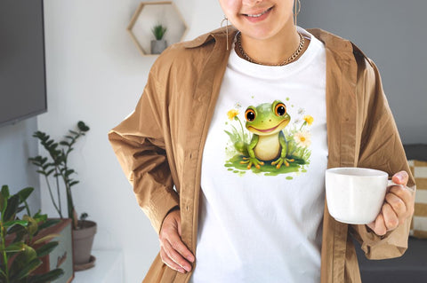 Cute Little Happy Frog Sublimation Bundle Sublimation Designangry 