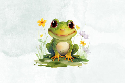 Cute Little Happy Frog Sublimation Bundle Sublimation Designangry 