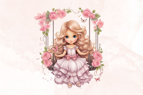 Cute Little Princess Sublimation Clipart Bundle Sublimation Designangry 