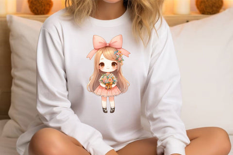 Cute Little Women Day Clipart Sublimation Rupkotha 