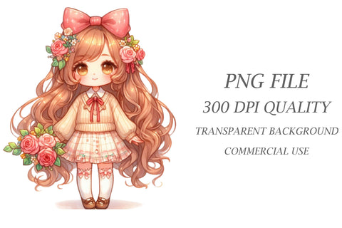 Cute Little Women Day Clipart Sublimation Rupkotha 