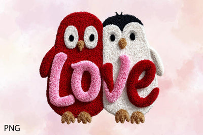 Cute Love Birds Couple Clipart Design Sublimation SVGArt 