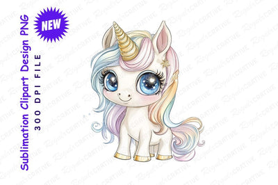 Cute Magical Unicorn Clipart Png Illustration Sublimation Regulrcrative 