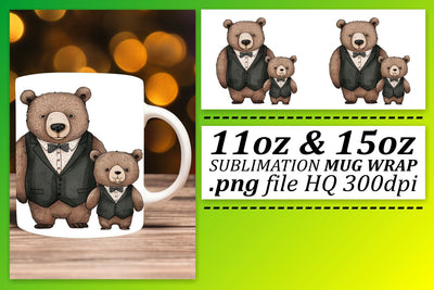 Cute Mama Bear Mother's Day Joy Wrap Sublimation afrosvg 
