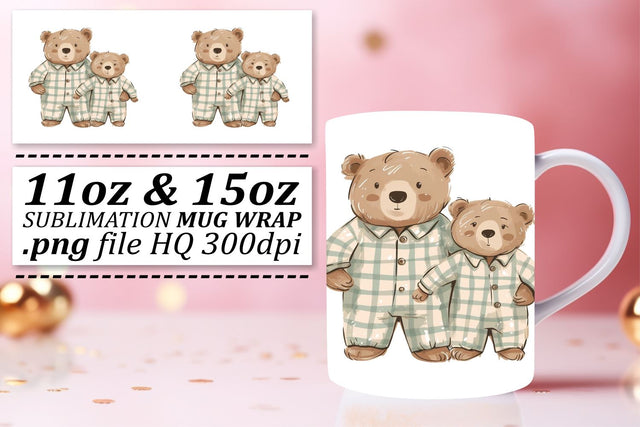Cute Mama Bear Mother's Day Magic Mug Sublimation afrosvg 
