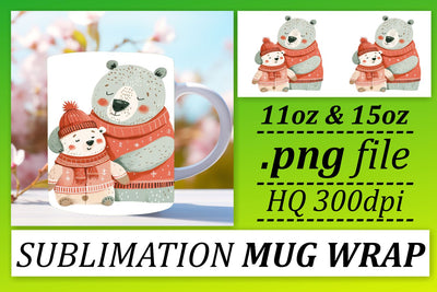 Cute Mama Bear Mother's Day Magic Sublimation afrosvg 