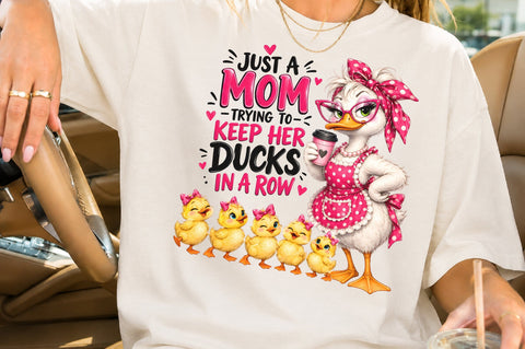 Cute Mama Duck Sublimation PNG Sublimation nirmal108roy 