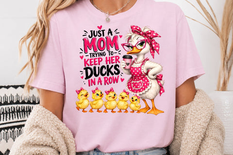 Cute Mama Duck Sublimation PNG Sublimation nirmal108roy 