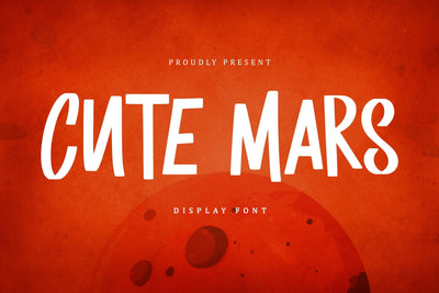 Cute Mars - Display Font Font Sakha Design Studio 