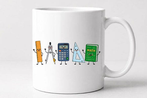 Cute Math Supplies PNG Math Teacher Sublimation Design SVG BillahCrafts 