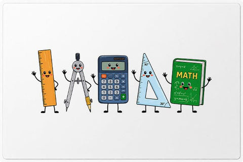 Cute Math Supplies PNG Math Teacher Sublimation Design SVG BillahCrafts 