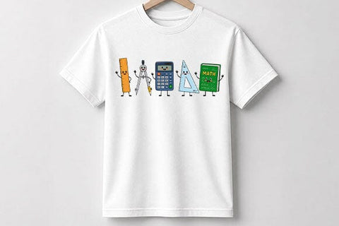 Cute Math Supplies PNG Math Teacher Sublimation Design SVG BillahCrafts 