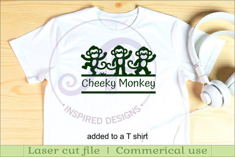 Cute Monkey Name Sign SVG, Jungle Nursery Laser Cut SVG APInspireddesigns 