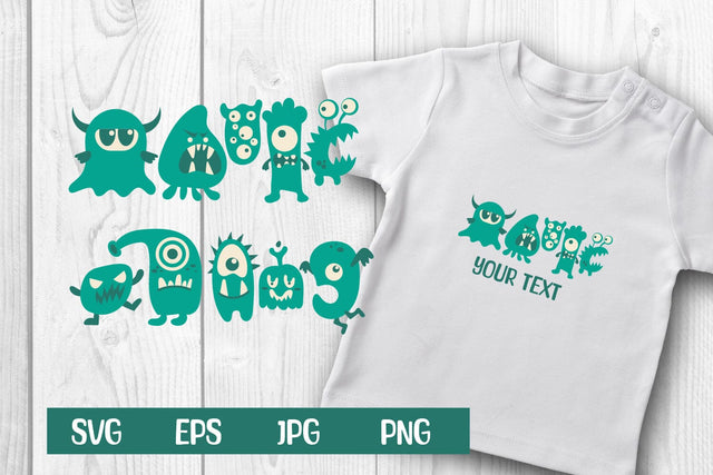 Cute Monsters svg, eps, png,jpg SVG dadan_pm 