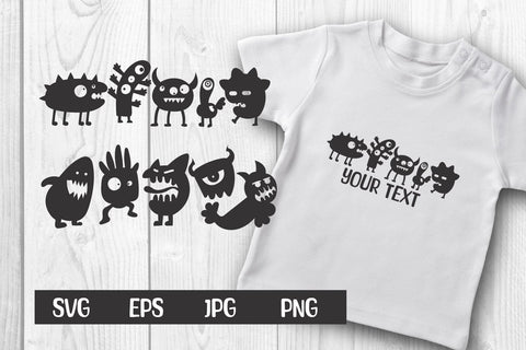 Cute Monsters svg, eps, png,jpg SVG dadan_pm 