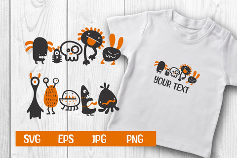 Cute Monsters svg, eps, png,jpg SVG dadan_pm 