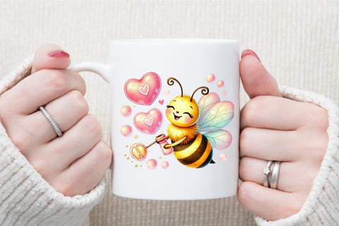 Cute Mother's Day Bees Clipart Sublimation designartist 