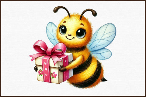 Cute Mother's Day Bees Clipart Sublimation designartist 
